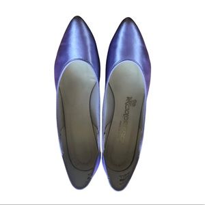 Coloriffic satin pumps